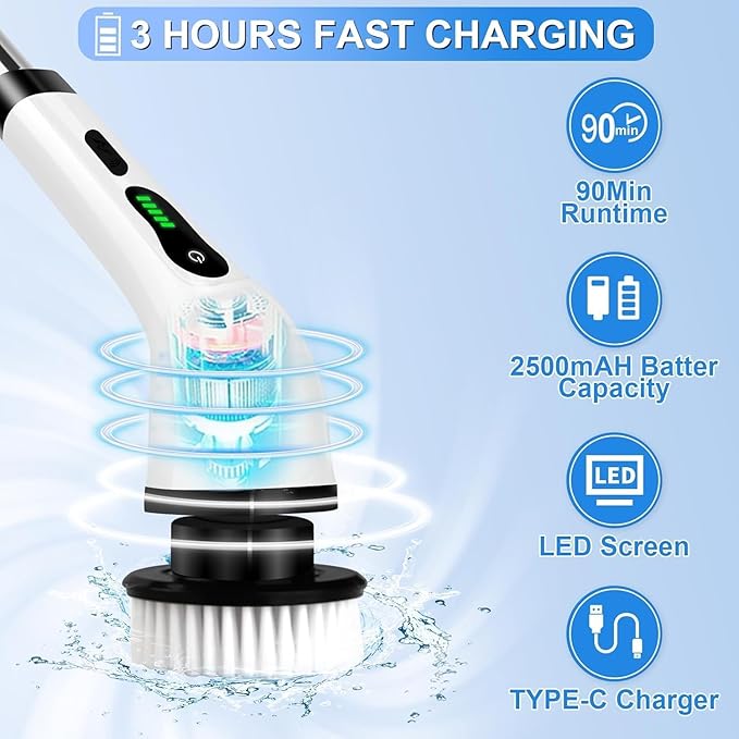 Cleanitic™ Electric Spin Scrubber (9 in 1)